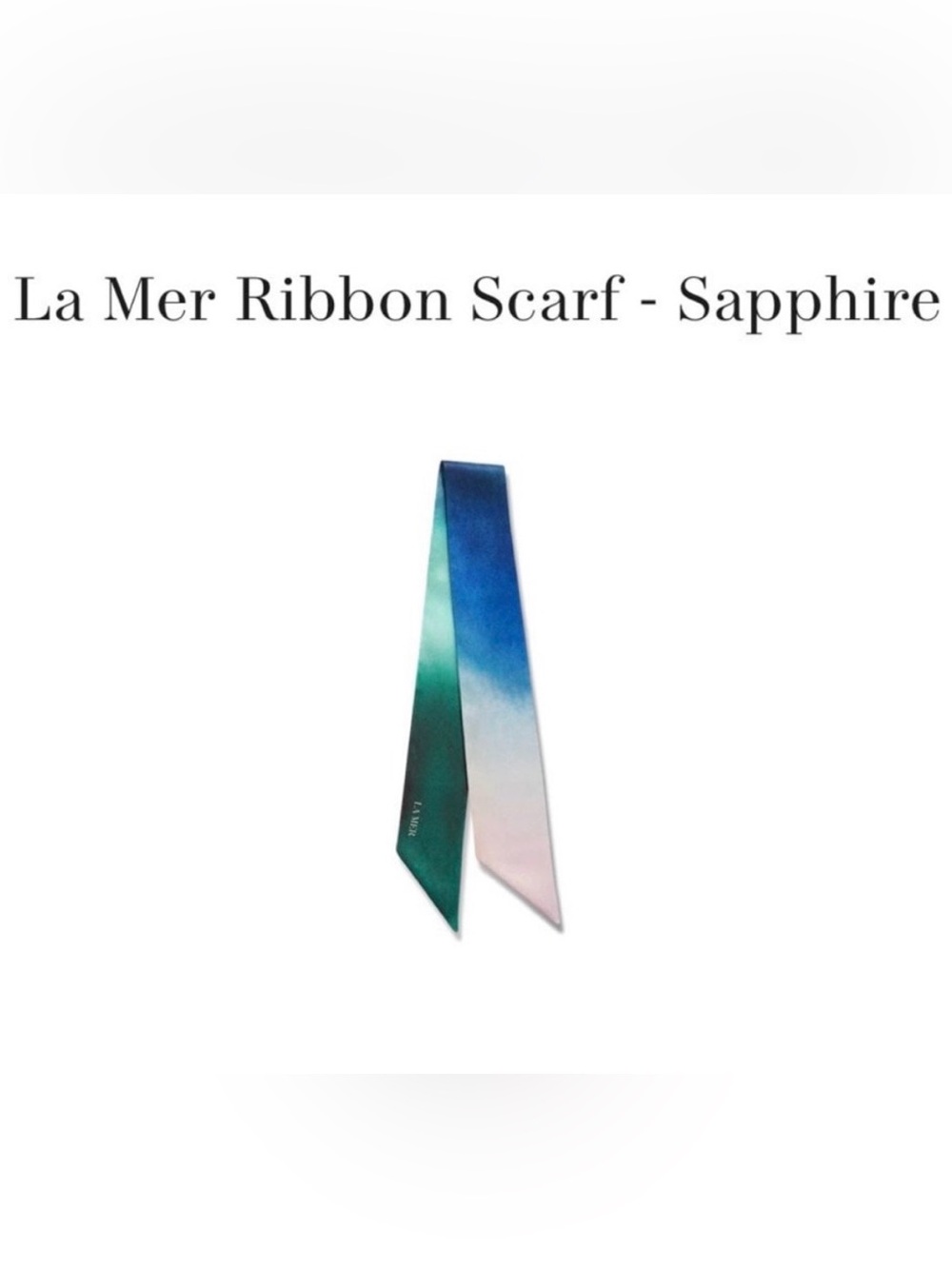 La Mer Ribbon Scarf - Sapphire